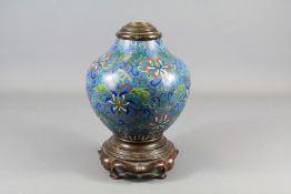 A Cloisonne Lamp Base