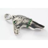 A Silver Horse Shaped Whistle