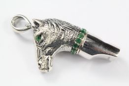 A Silver Horse Shaped Whistle