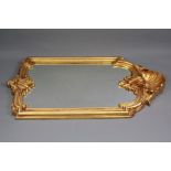 A Contemporary Gilt Composite Baroque-Style Wall Mirror