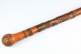 Early 20th Century Briar and Bamboo Sword Cane