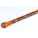 Early 20th Century Briar and Bamboo Sword Cane