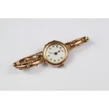 A Lady's 9ct Gold Wrist Watch