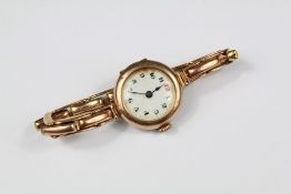 A Lady's 9ct Gold Wrist Watch