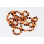 An Amber Bead Necklace