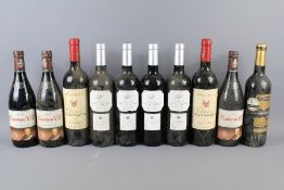 Ten Bottles of Italian and Spanish Red Wines