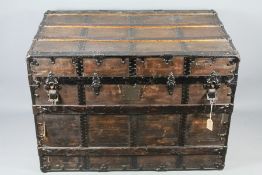 An Ebonised Travelling Trunk