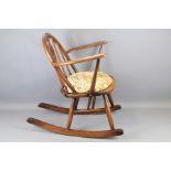 Miniature Ercol Light Oak Rocking Chair