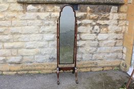 An Attractive Mahogany Framed Cheval Mirror