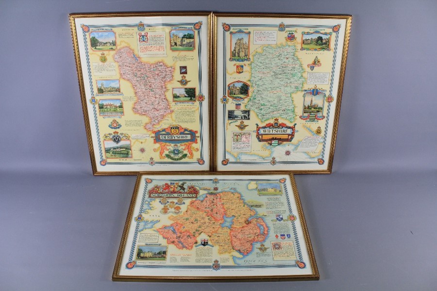 Three Post War Maps by Ernest Clegg (1876-1954)