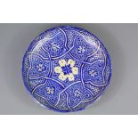 A 19th Century Blue and White Morocco Terracotta Bowl