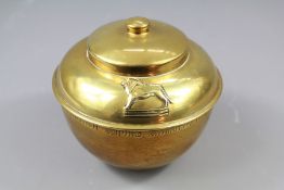 A Lipton Brass Tea Caddy