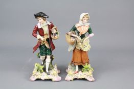 19th Century Sitzendorf Porcelain Figures