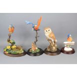 A Collection of Country Artists Bird Figurines