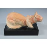 Circa 15th Century Cambodian Terracotta Spirit Cat