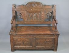 Antique Oak Settle