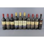 Ten Bottles of Italian and Spanish Red Wines