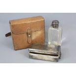 A Gentleman's Lot - Swaine Adeney Brigg Hip Flask and Cigarette Box