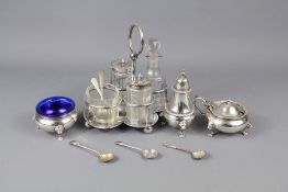 A Silver Condiment Set