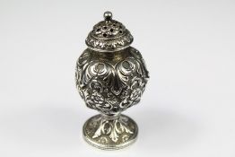 A Continental Silver Pounce Pot