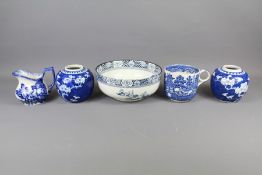 A Quantity of Blue and White Pottery