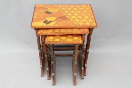 A Nest of Antique Japanese Parquetry Tables