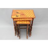 A Nest of Antique Japanese Parquetry Tables