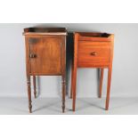 Two 19th Century Mahogany Bedside Pot Cabinets