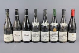 Eight Bottles of French Fleurie Burgundy