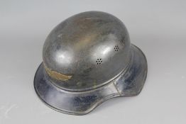 A German WWII Luftschutz Military Fire Service Helmet