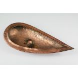 An Antique Persian Copper Tear-Shaped Incense Vessel