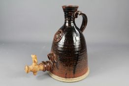 Glazed Studio Pottery Cider Flask