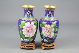 20th Century Chinese Cloisonne Vases