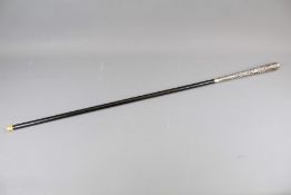 A Silver Handled Sword Cane