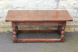 A Rectangular Oak Coffee Table