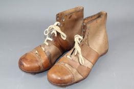A Pair of 1920's Football League Boots
