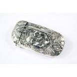 A Silver Plated Vesta Case