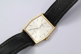 A Lady's Vintage 18ct Yellow Gold Cellini Rolex Wrist Watch