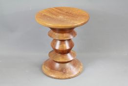 Charles and Ray Eames Walnut Time Life Stool