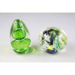 Two Glass Paper Weights