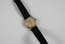 Gentleman's 9ct Gold Record Wrist Watch