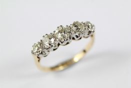 A Platinum and Diamond Ring