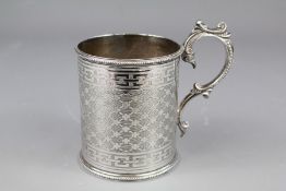 A Victorian Silver Christening Cup