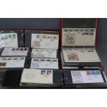 Five Albums of GB Commemorative Covers