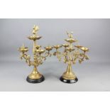 A Pair of Indian Pricket Candlesticks