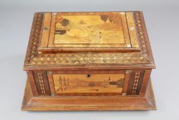 An Italian Marquetry Jewellery Box