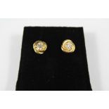 A Pair of 18ct Yellow Gold Diamond Stud Earrings