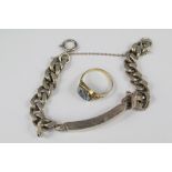 A Gentleman's Silver Charm Bracelet