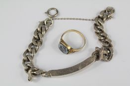 A Gentleman's Silver Charm Bracelet