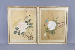 Four Chinese Silk Paintings